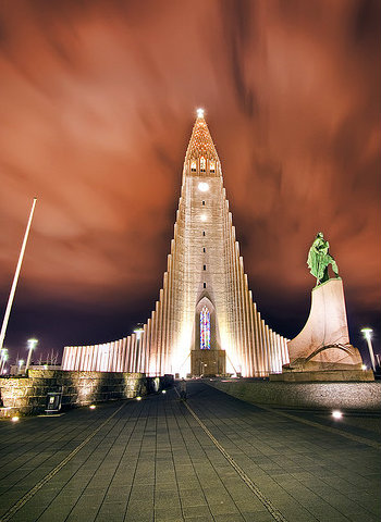 Hallgrimskirkja church in Reykjavik